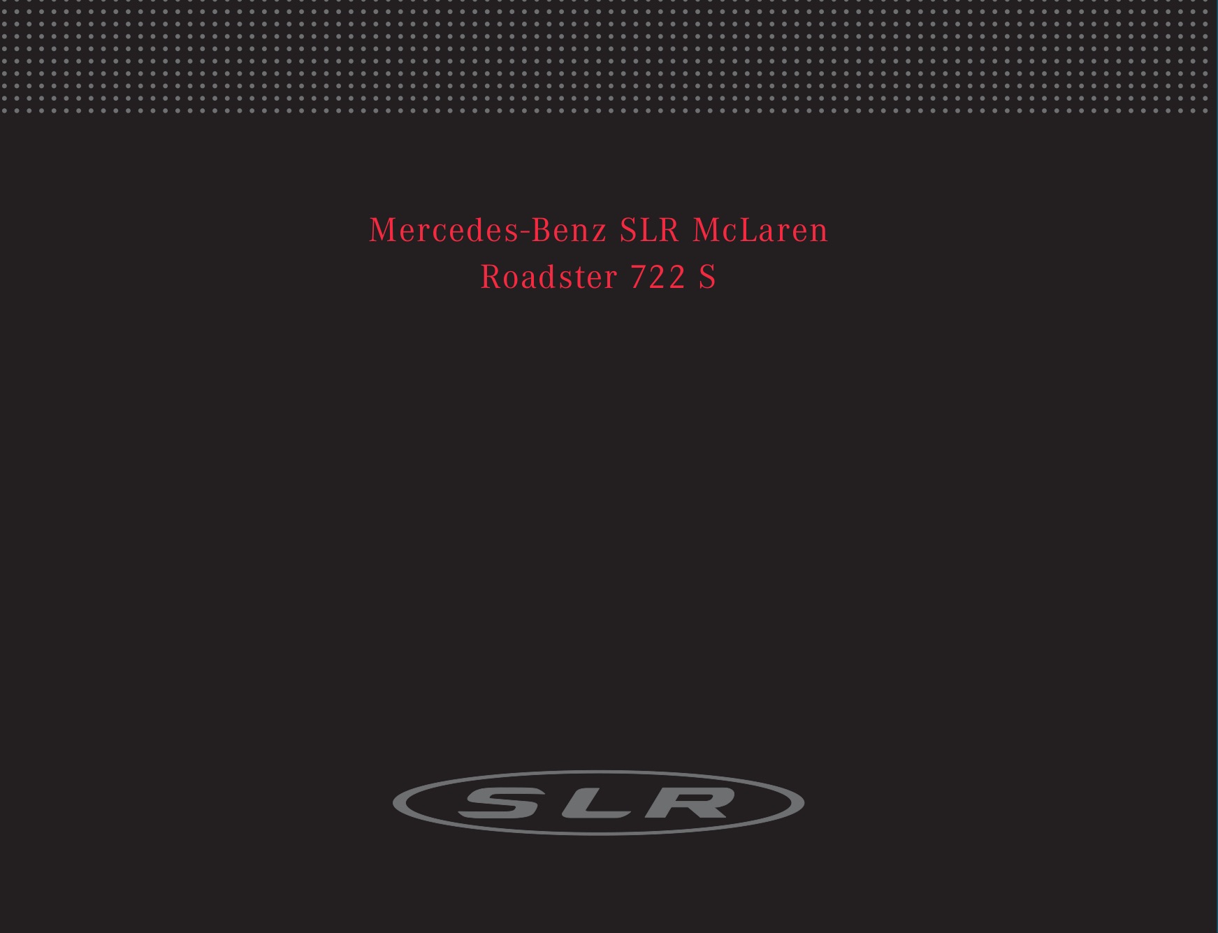 2009 Mercedes-Benz SLR 722S Brochure Page 6